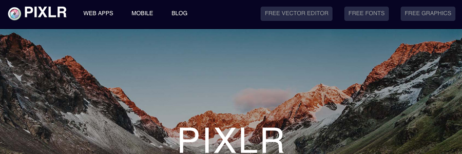 PIXLRサイトイメージ